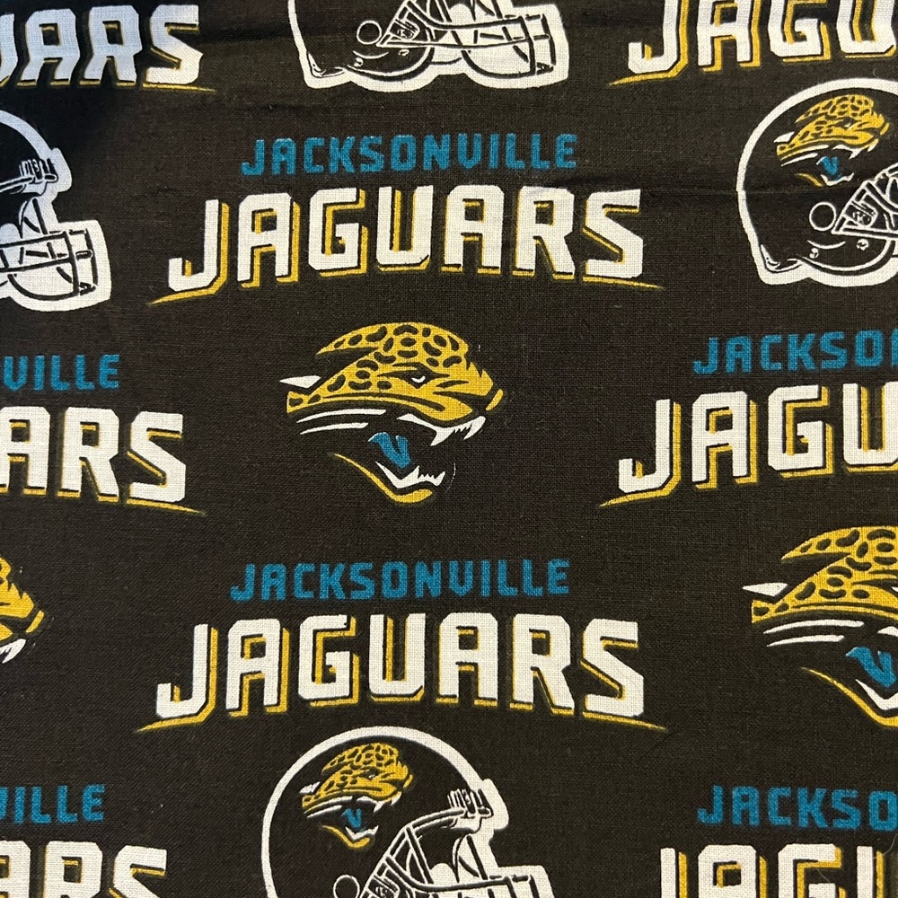 Jacksonville Jaguars cotton fabric 4.80 yards